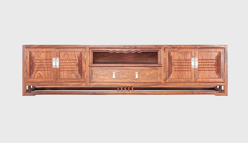 防城港刺猬紫檀电视柜低柜现代中式全实木电视柜客厅高低柜